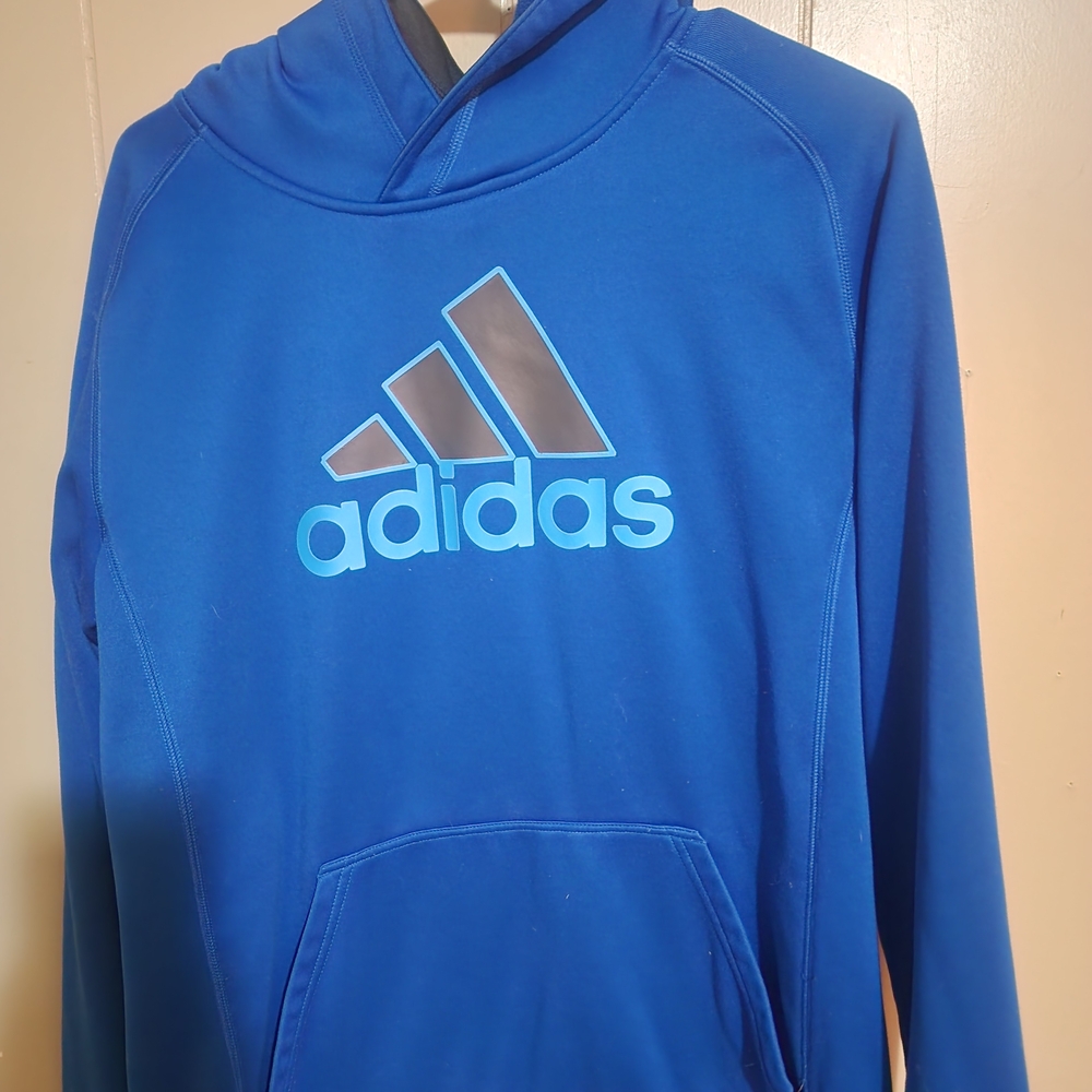 Adidas Royal Blue Hoodie with Logo